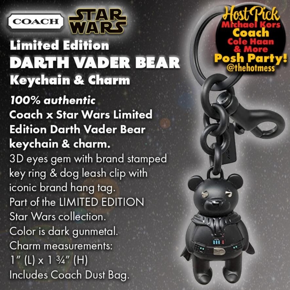 Coach Accessories - Coach Star Wars Darth Vader Bear Keychain